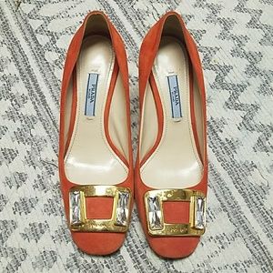 Prada block shoe